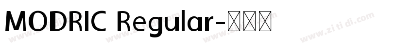 MODRIC Regular字体转换